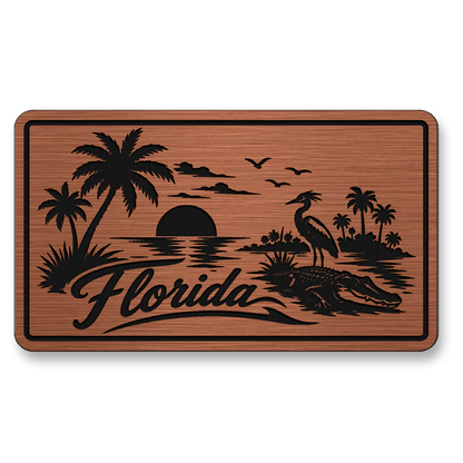Florida Beach Sunset Patch – Leatherette Morale Patch