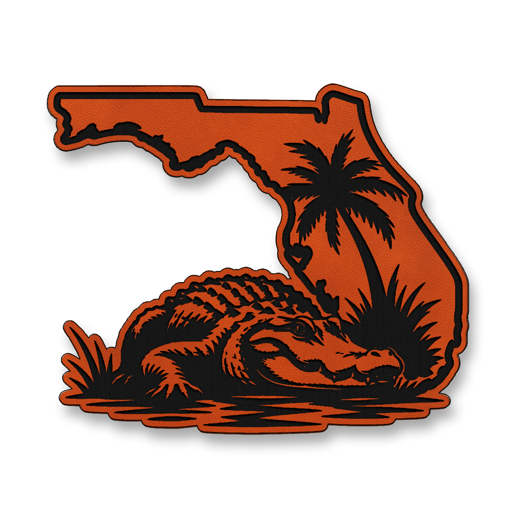 Florida Gator State Patch – Leatherette Morale Patch