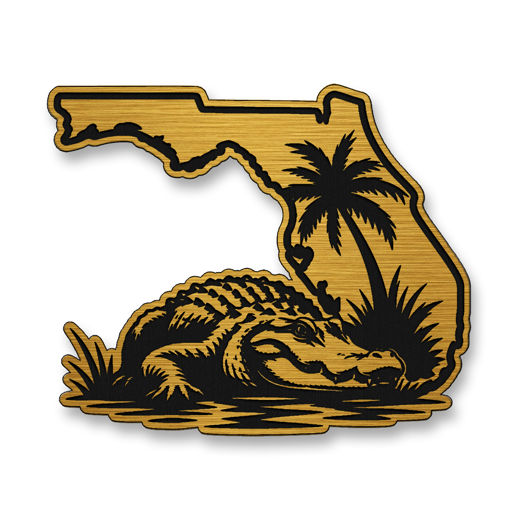 Florida Gator State Patch – Leatherette Morale Patch