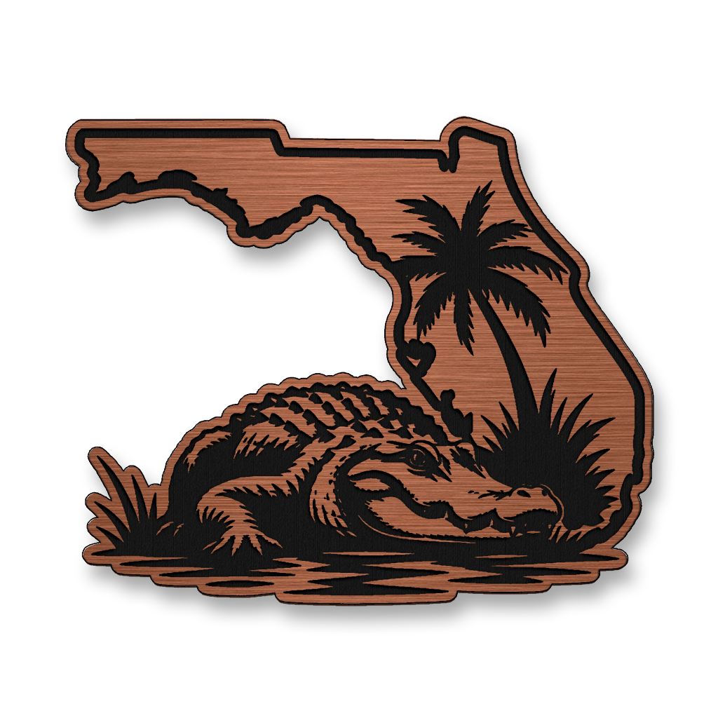 Florida Gator State Patch – Leatherette Morale Patch