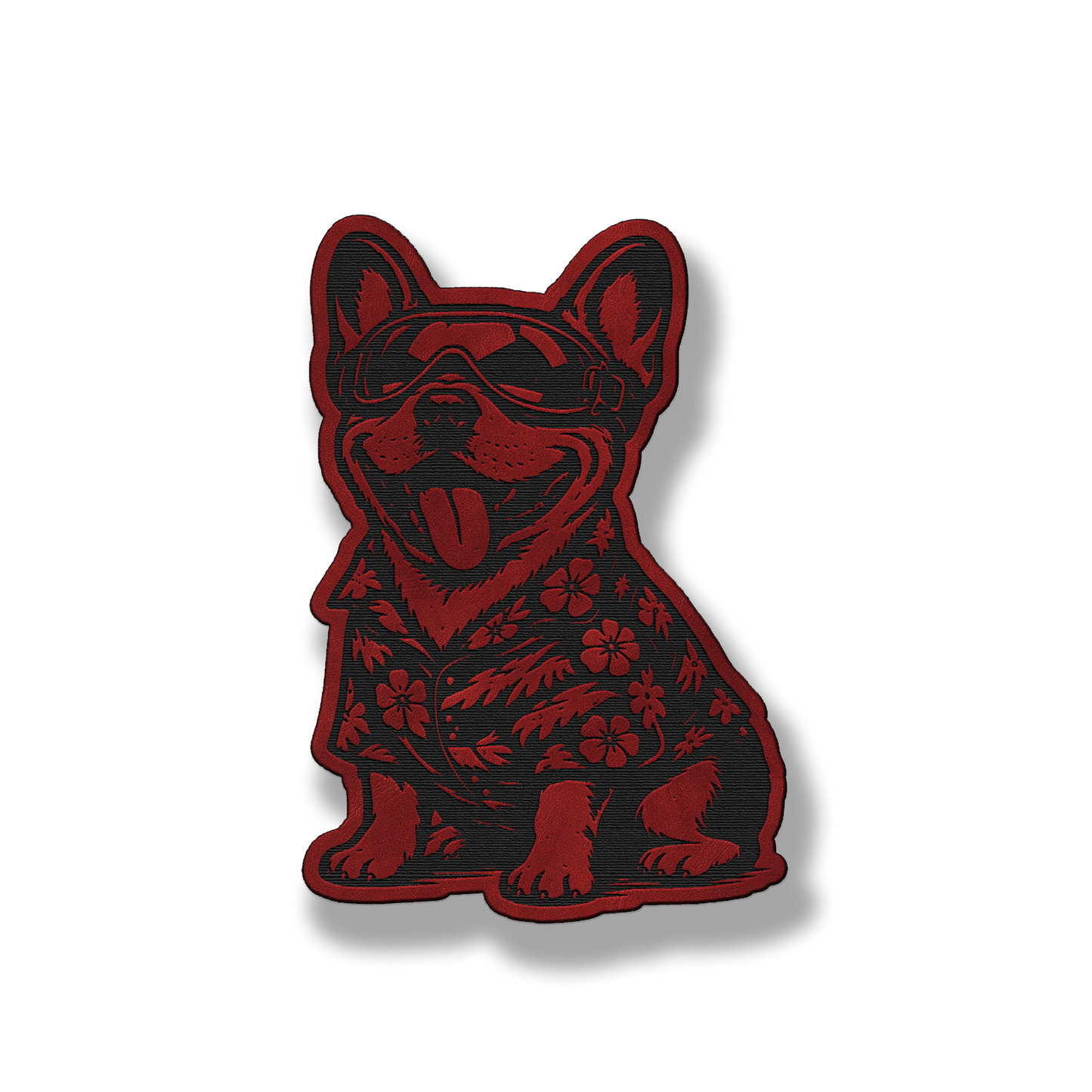 Beach Dog Frenchie Patch – Leatherette Morale Patch