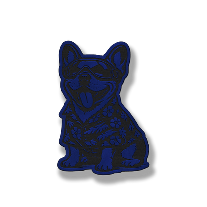 Beach Dog Frenchie Patch – Leatherette Morale Patch