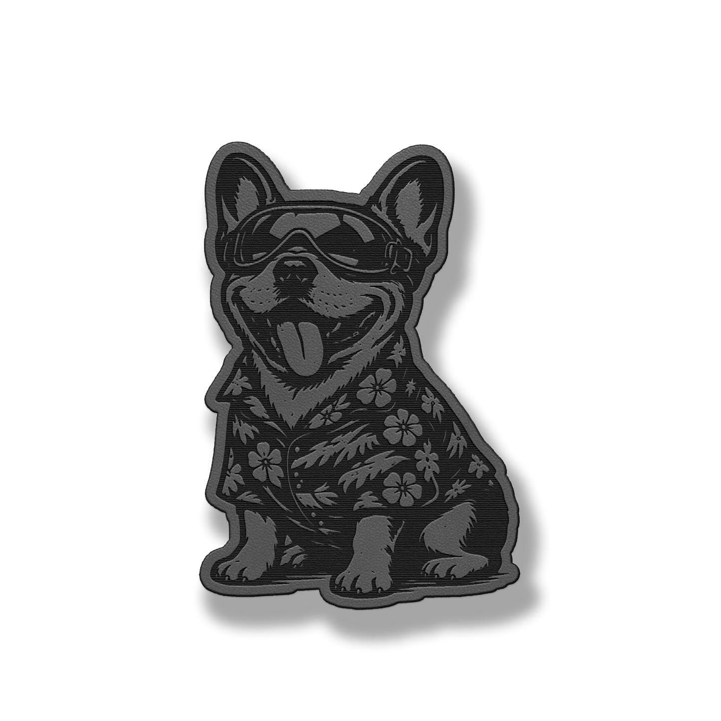 Beach Dog Frenchie Patch – Leatherette Morale Patch