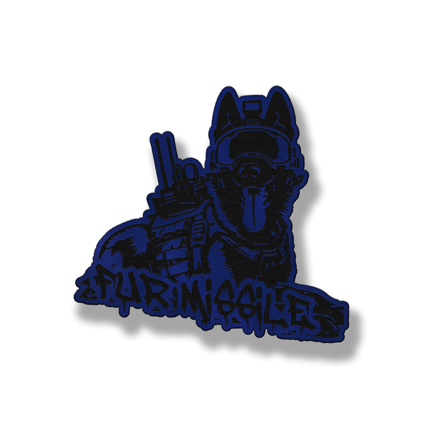 Fur Missile Tactical Dog Patch – Leatherette Morale Patch