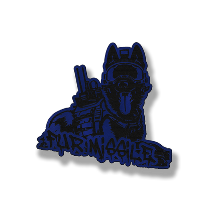 Fur Missile Tactical Dog Patch – Leatherette Morale Patch