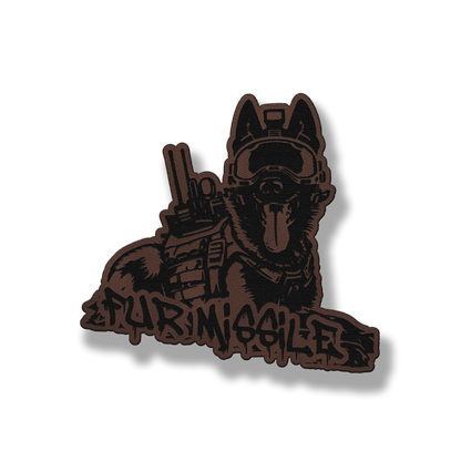 Fur Missile Tactical Dog Patch – Leatherette Morale Patch