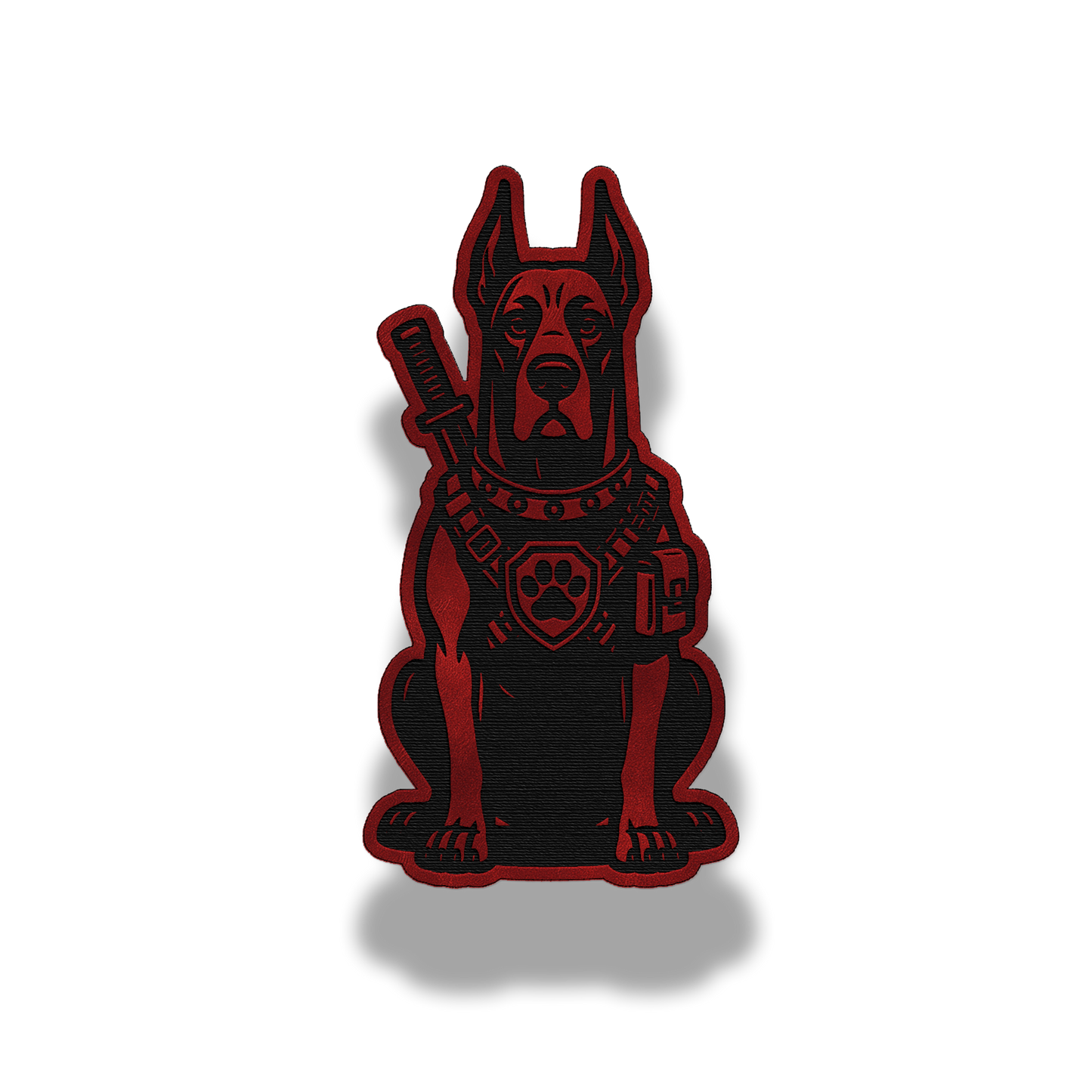 Tactical Great Dane Dog Patch – Leatherette Morale Patch