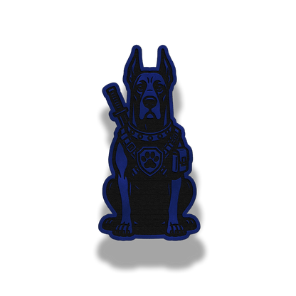 Tactical Great Dane Dog Patch – Leatherette Morale Patch