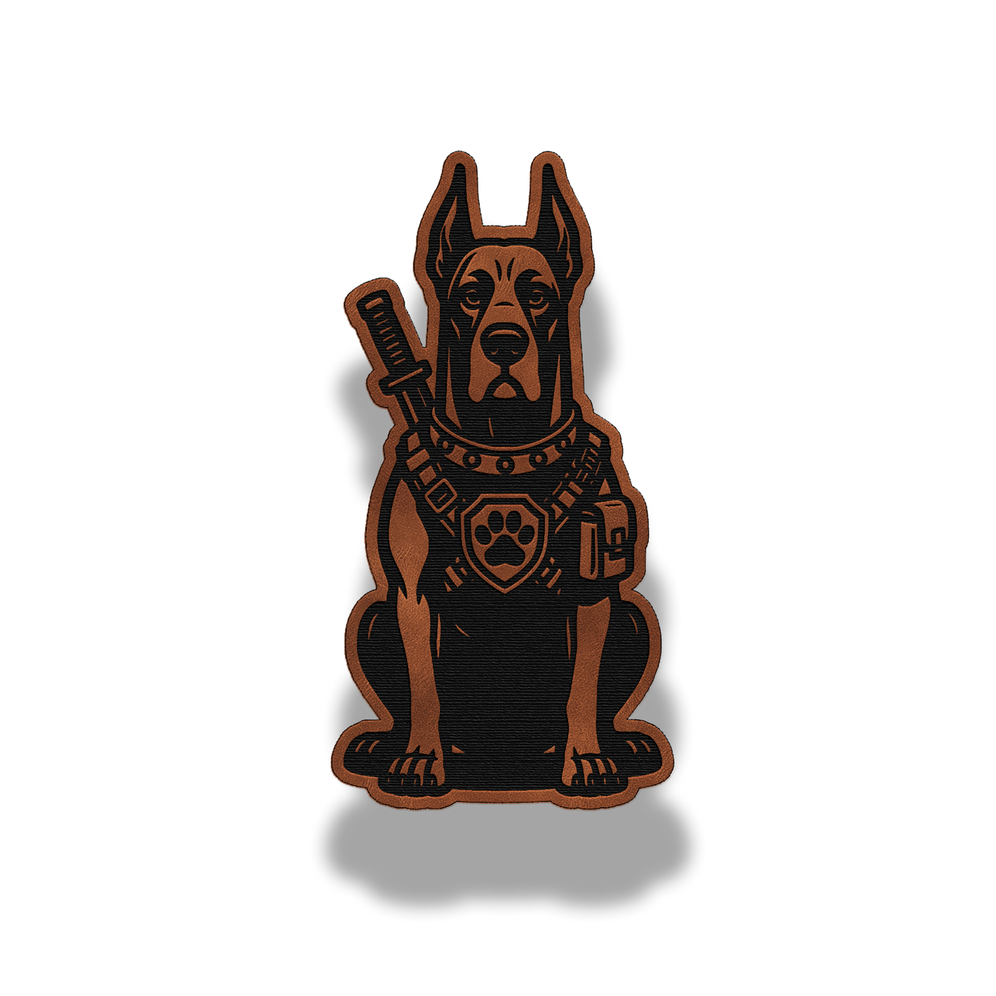 Tactical Great Dane Dog Patch – Leatherette Morale Patch