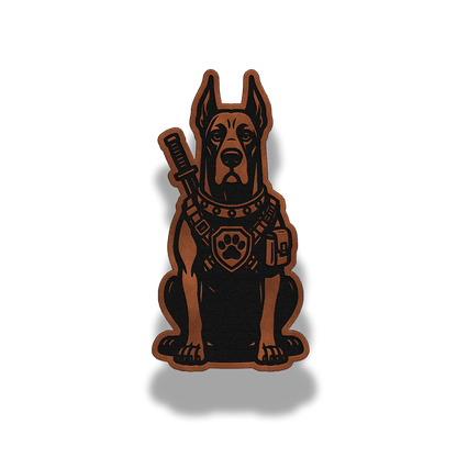 Tactical Great Dane Dog Patch – Leatherette Morale Patch