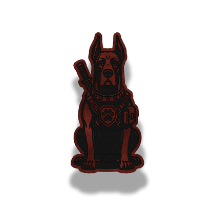 Tactical Great Dane Dog Patch – Leatherette Morale Patch