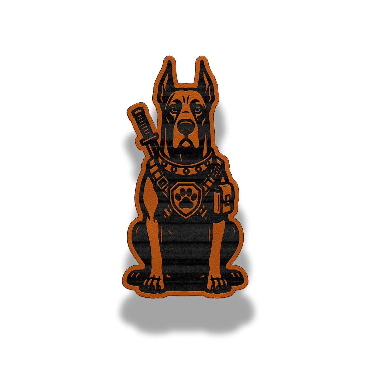 Tactical Great Dane Dog Patch – Leatherette Morale Patch