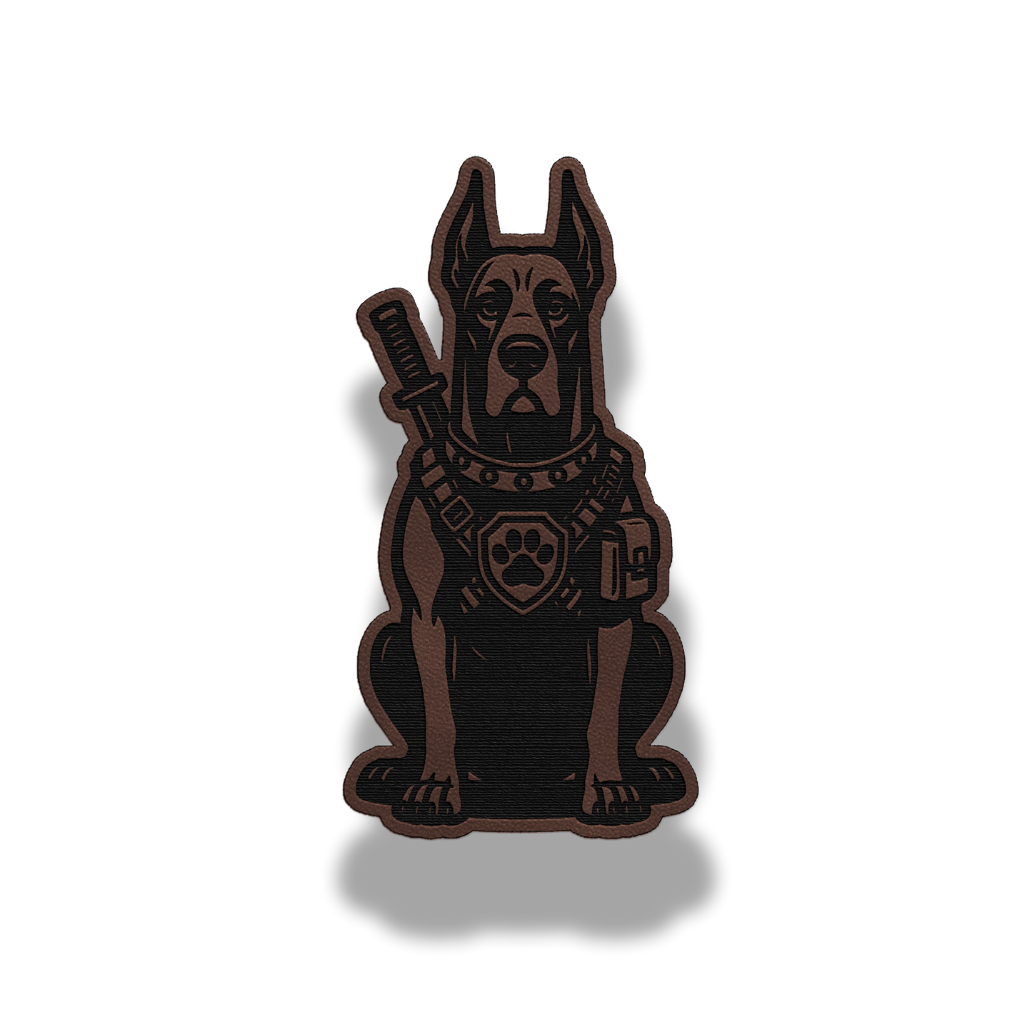 Tactical Great Dane Dog Patch – Leatherette Morale Patch