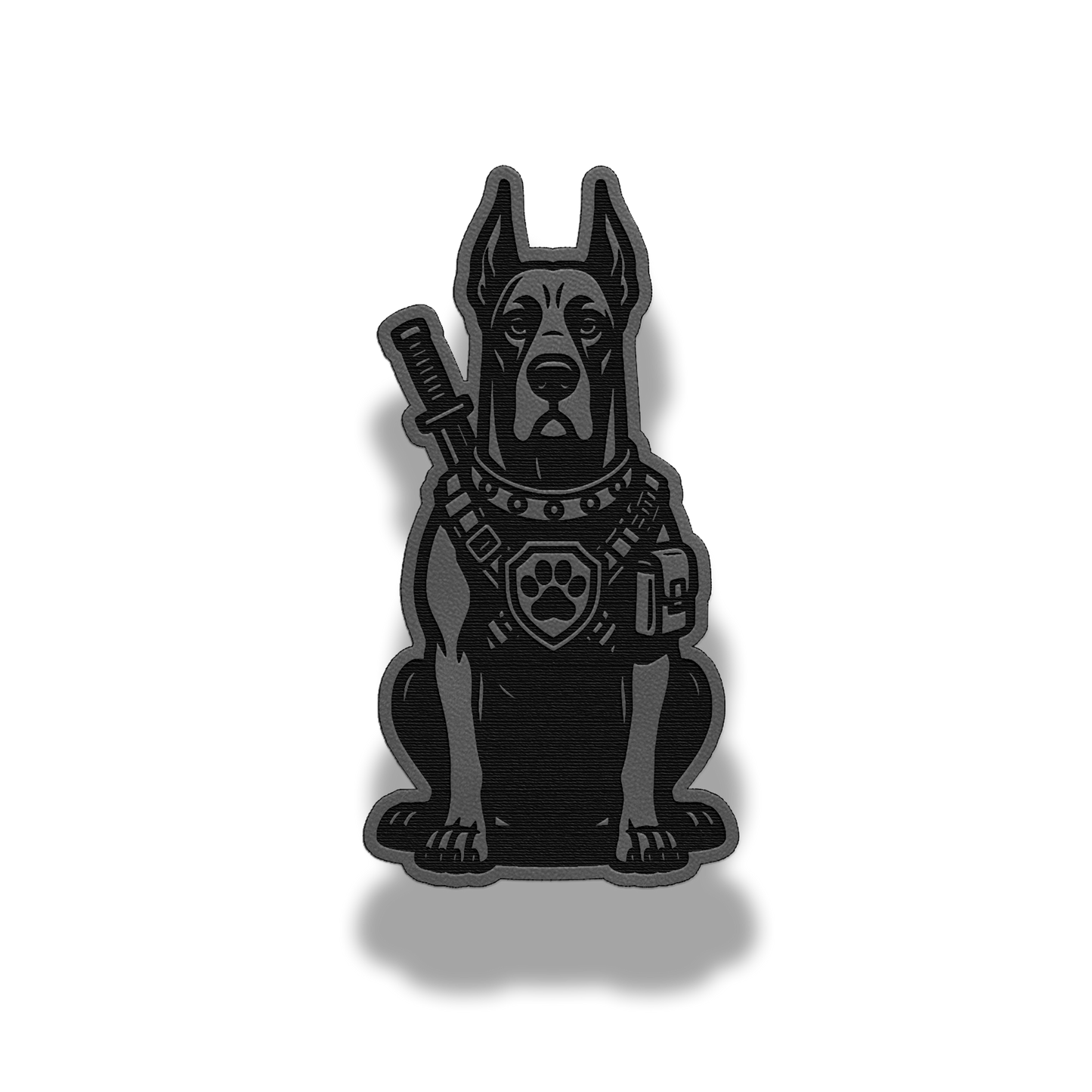 Tactical Great Dane Dog Patch – Leatherette Morale Patch