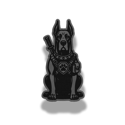 Tactical Great Dane Dog Patch – Leatherette Morale Patch