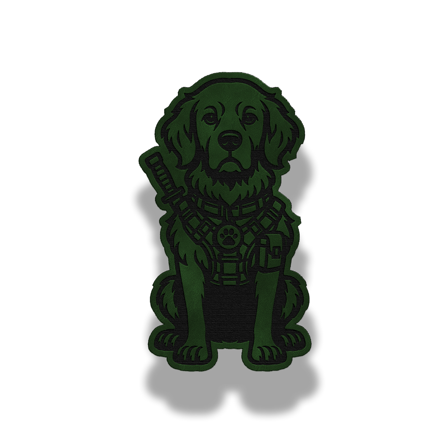 Tactical Golden Retriever Dog Patch – Leatherette Morale Patch