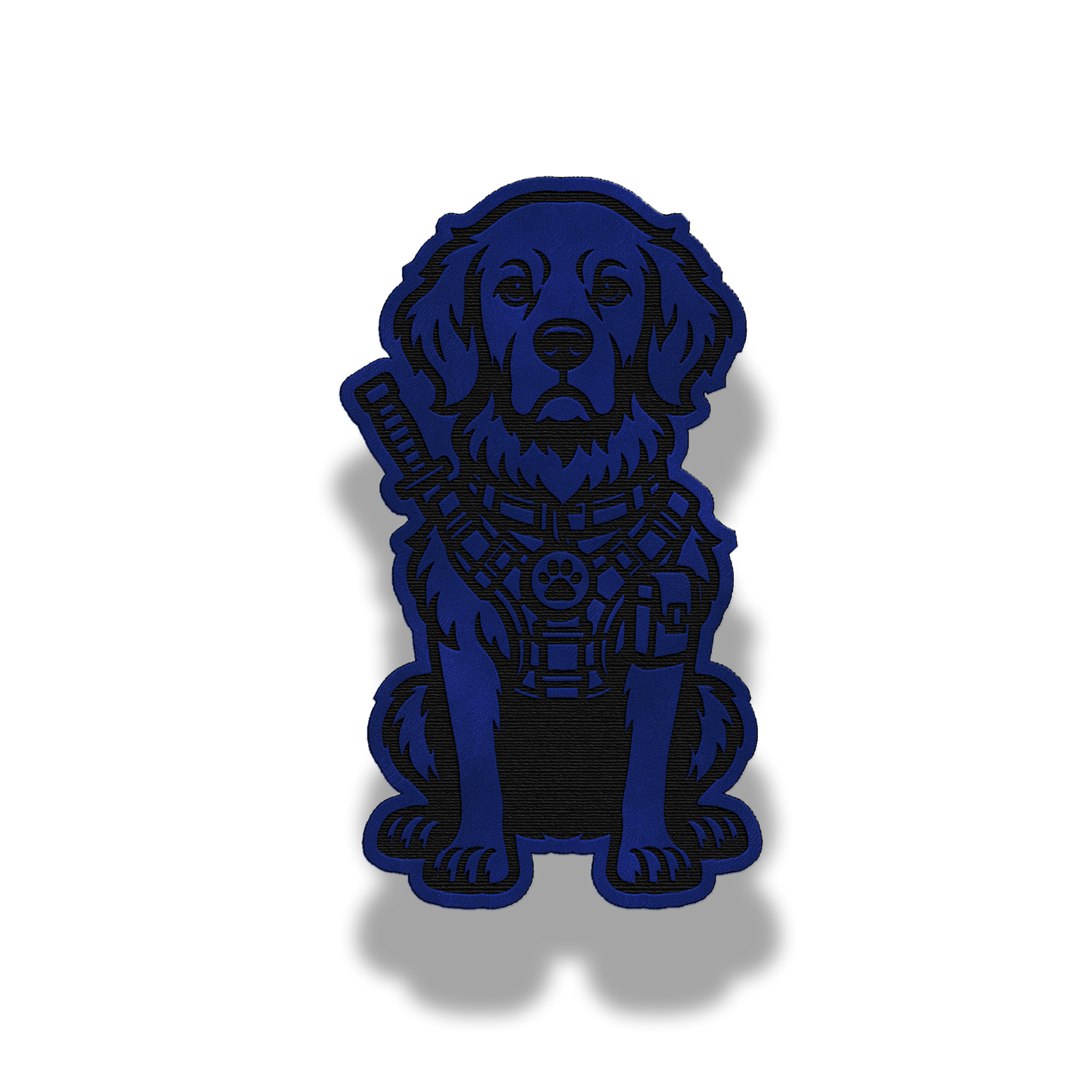 Tactical Golden Retriever Dog Patch – Leatherette Morale Patch