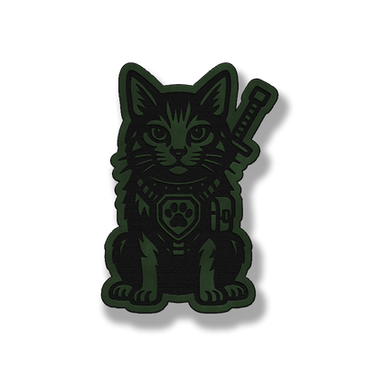 Tactical Cat Patch – Leatherette Morale Patch