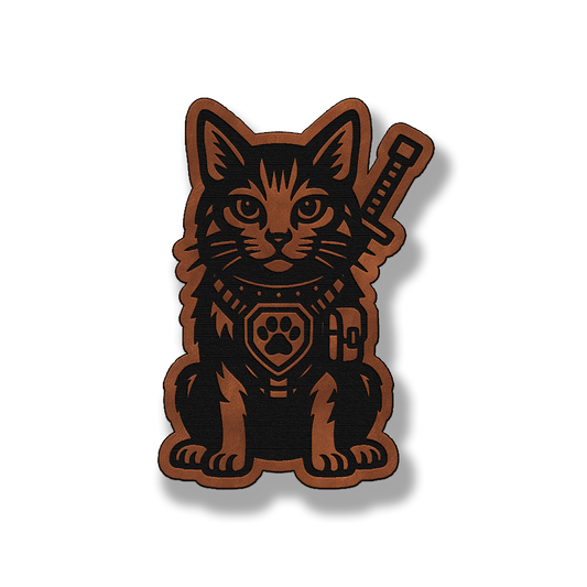 Tactical Cat Patch – Leatherette Morale Patch