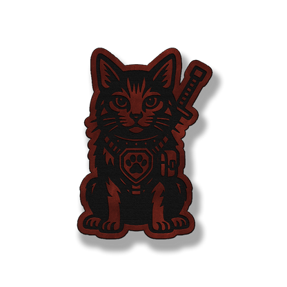 Tactical Cat Patch – Leatherette Morale Patch