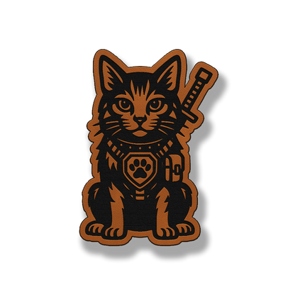 Tactical Cat Patch – Leatherette Morale Patch