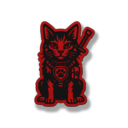 Tactical Cat Patch – Leatherette Morale Patch