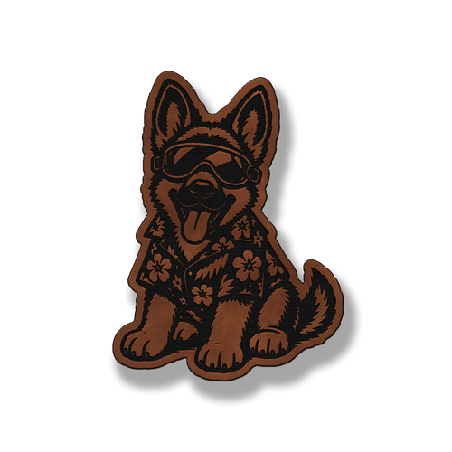 Beach German Shepherd Dog Patch – Leatherette Morale Patch
