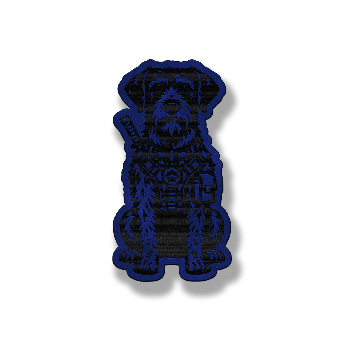 Tactical German Wirehaired Pointer Dog – Leatherette Morale Patch
