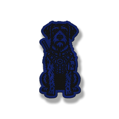 Tactical German Wirehaired Pointer Dog – Leatherette Morale Patch