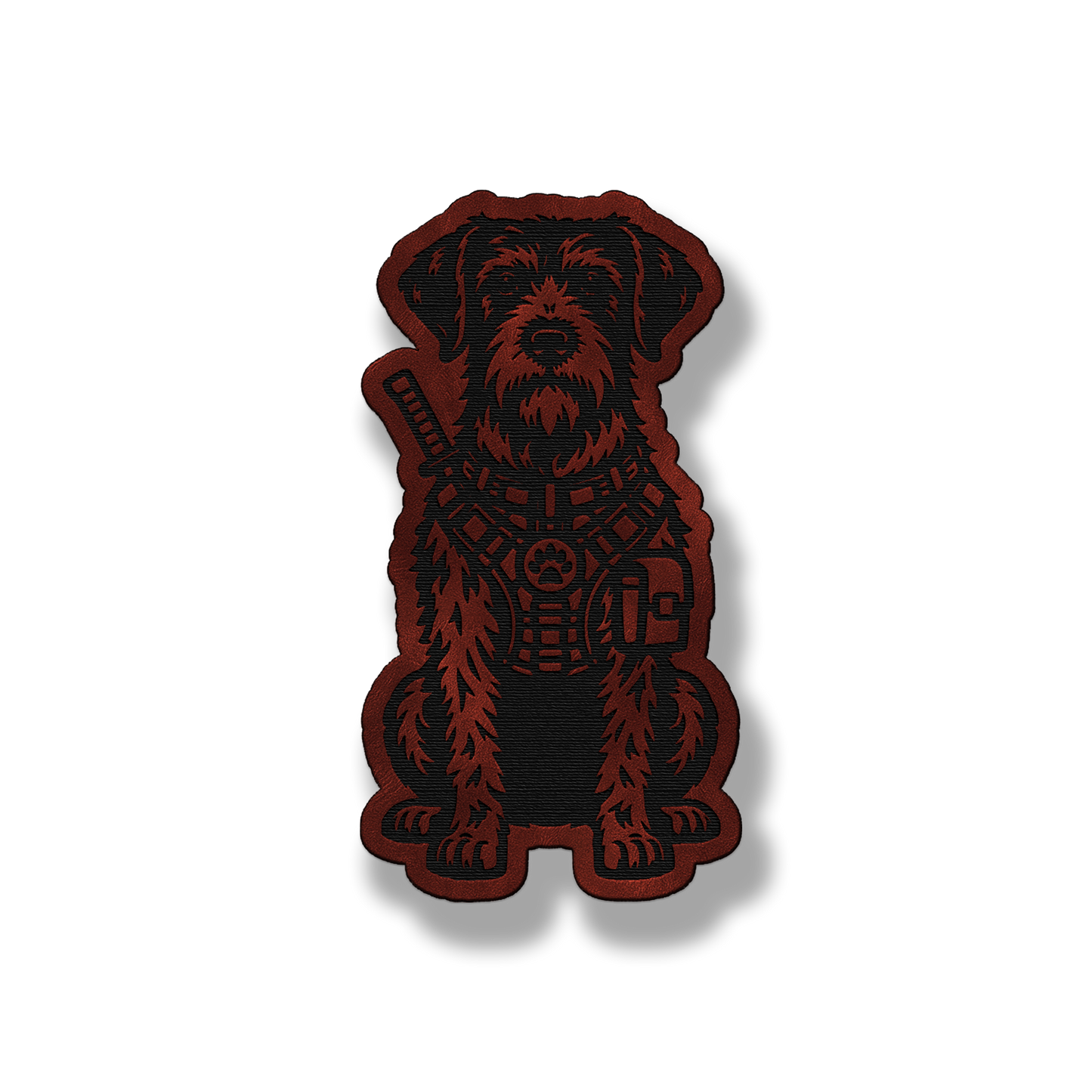 Tactical German Wirehaired Pointer Dog – Leatherette Morale Patch