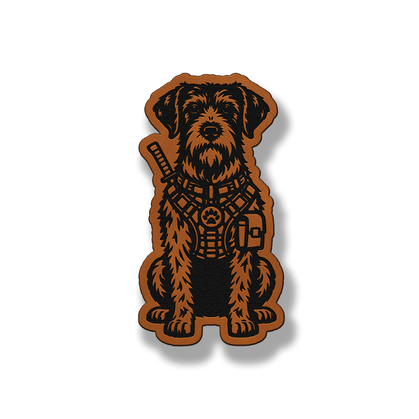 Tactical German Wirehaired Pointer Dog – Leatherette Morale Patch