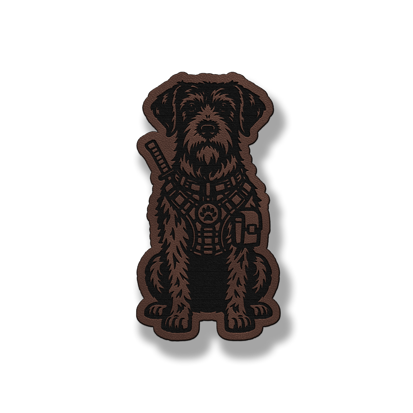 Tactical German Wirehaired Pointer Dog – Leatherette Morale Patch