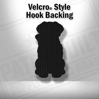 Tactical German Wirehaired Pointer Dog – Leatherette Morale Patch