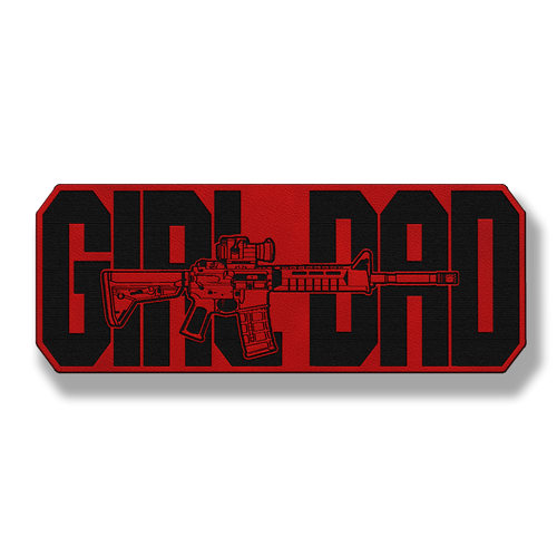 Tactical Girl Dad Rifle Patch – Leatherette Morale Patch