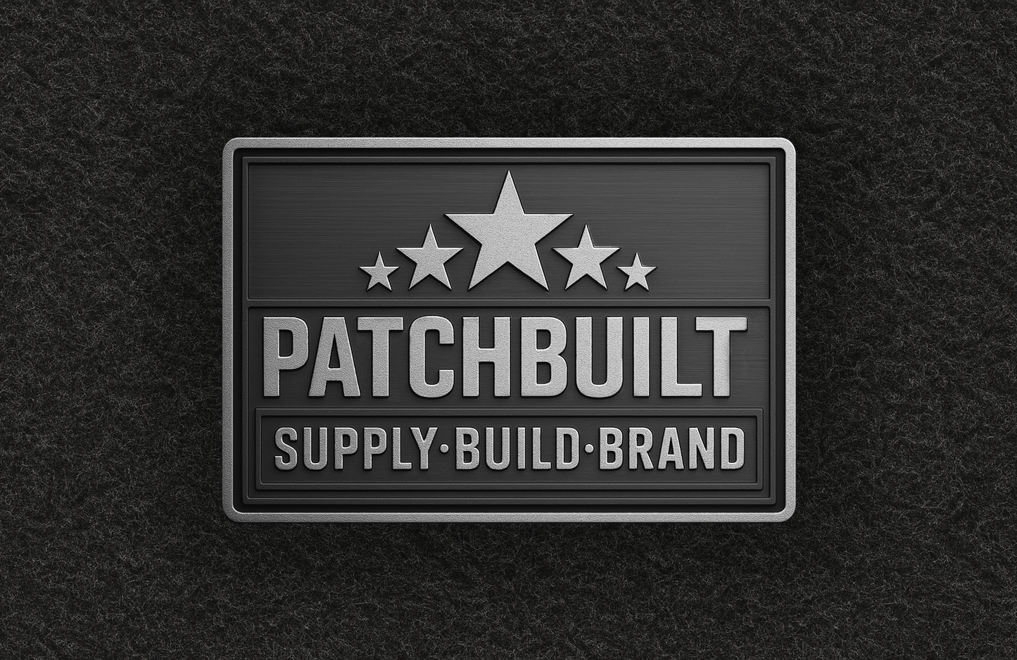 SMALL BATCH - Brushed Gold & Black American Flag Patch – Hook Backed