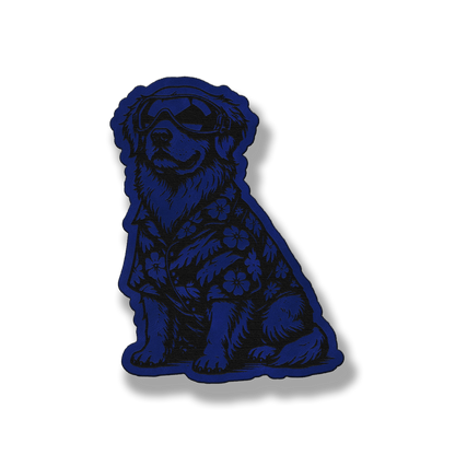 Beach Dog Golden Retriever Patch – Leatherette Morale Patch