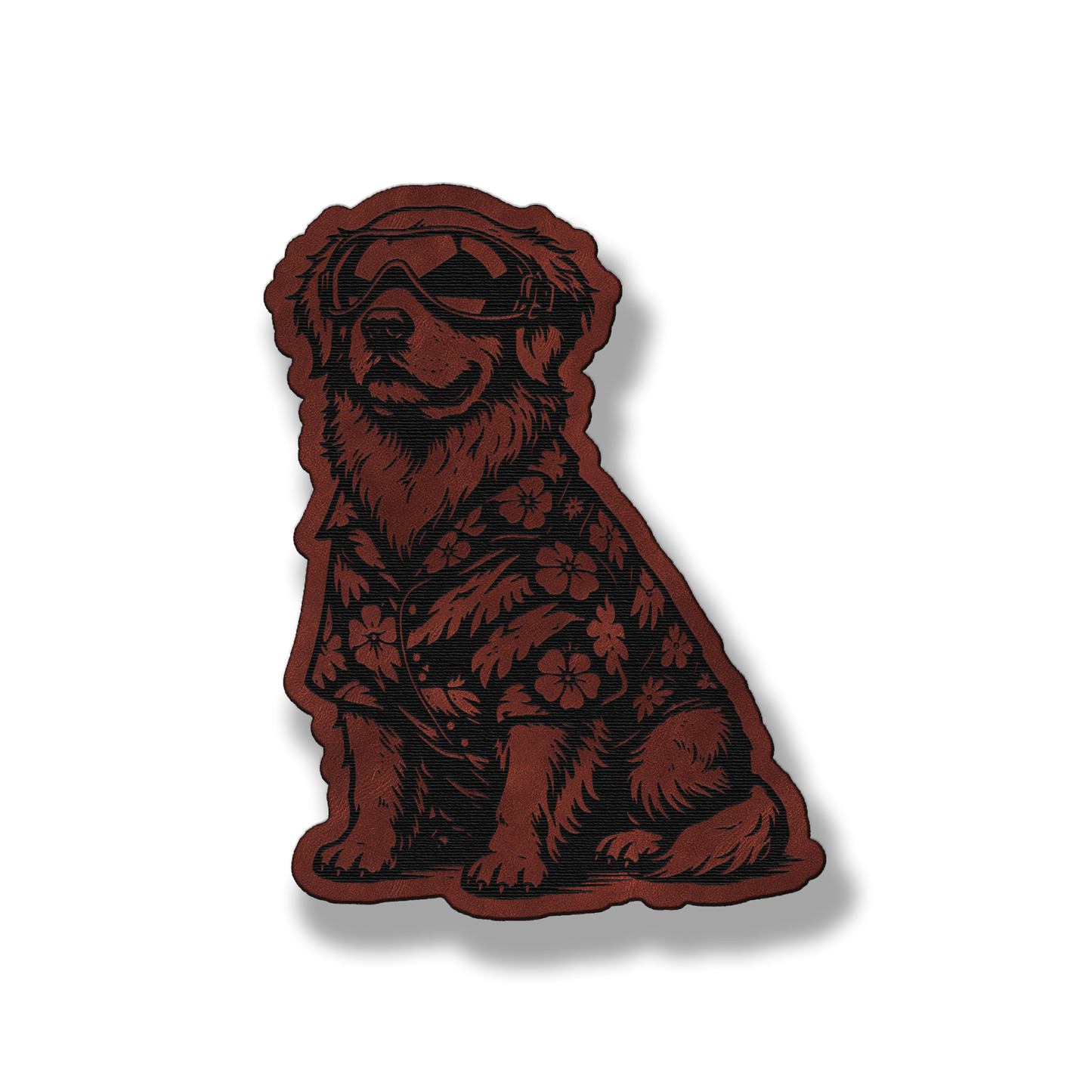 Beach Dog Golden Retriever Patch – Leatherette Morale Patch