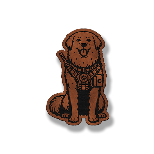 Tactical Great Pyrenees Dog – Leatherette Morale Patch