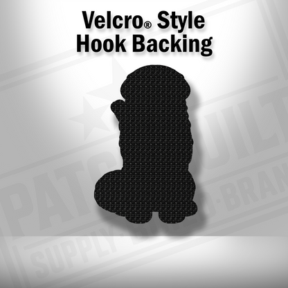 Hook backing shown on Tactical Great Pyrenees dog patch