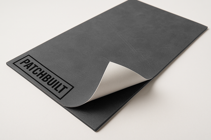 5-Pack Classic Gray Leatherette Sheets – Classic Series (12"x24") – Heat-Activated Adhesive