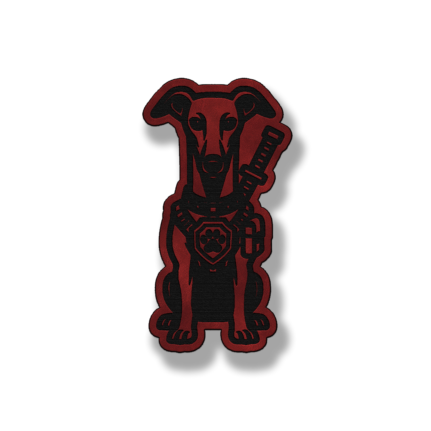 Tactical Greyhound Dog Patch – Leatherette Morale Patch