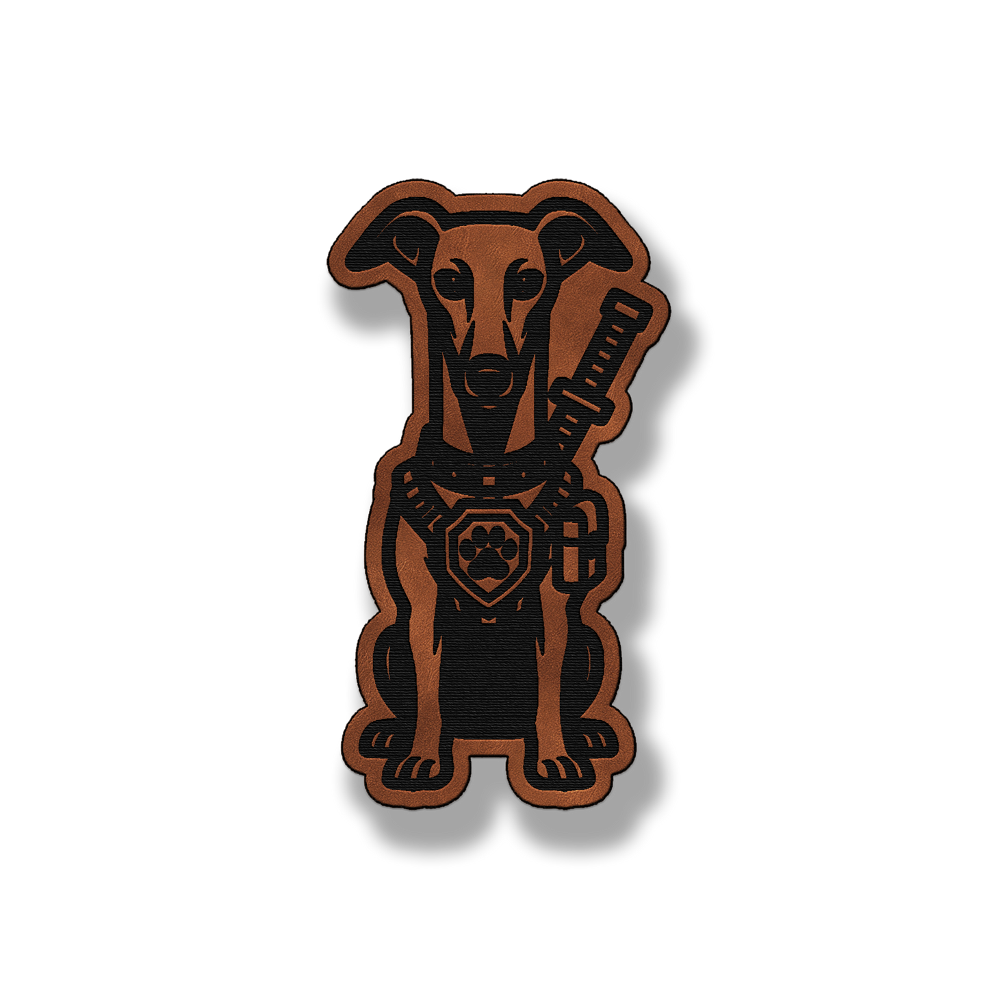 Tactical Greyhound Dog Patch – Leatherette Morale Patch