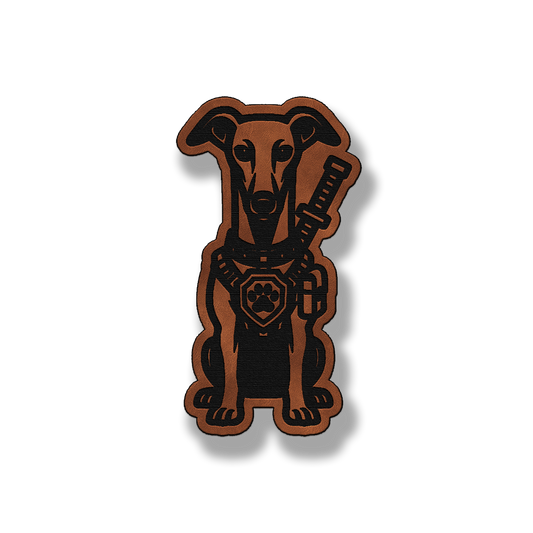 Tactical Greyhound Dog Patch – Leatherette Morale Patch
