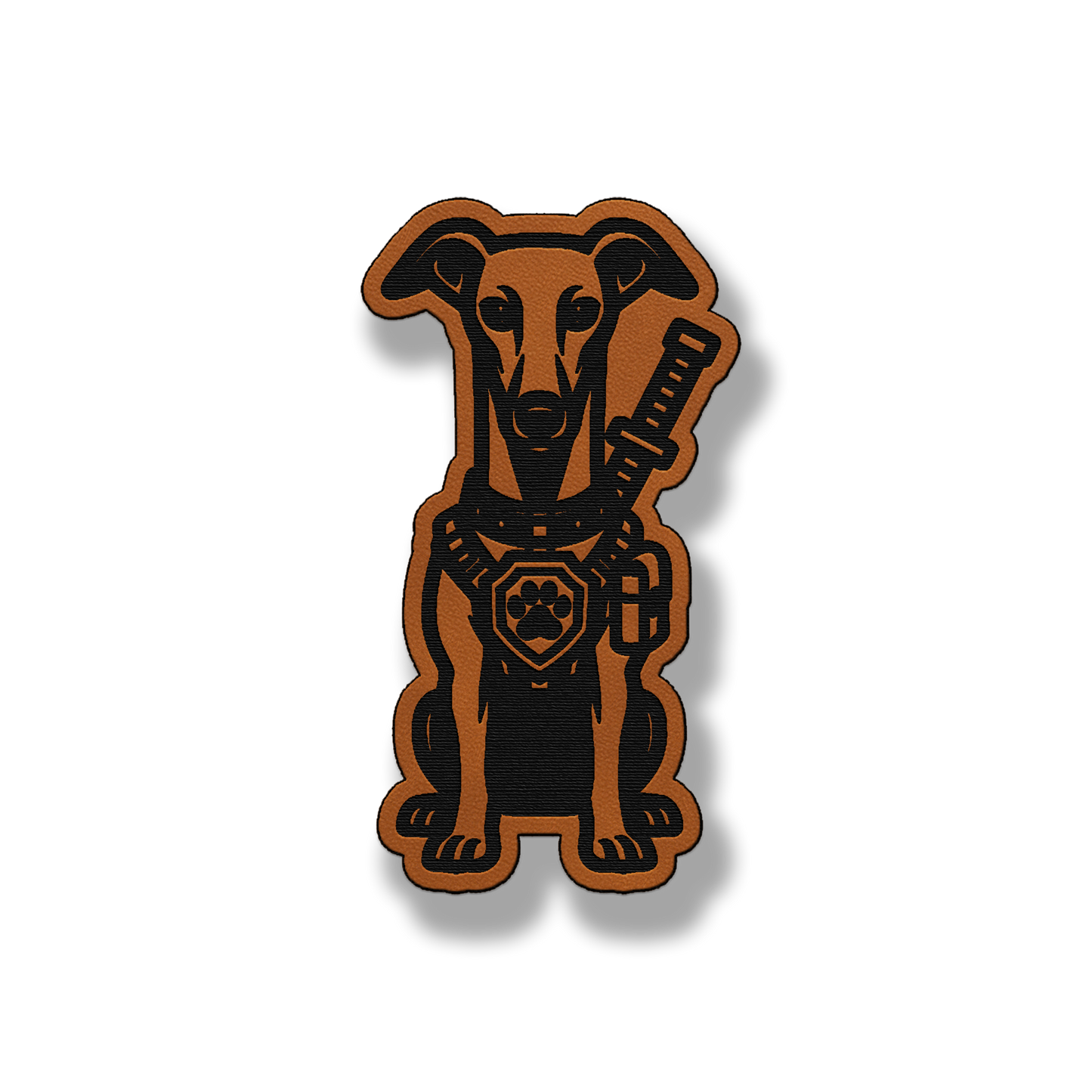 Tactical Greyhound Dog Patch – Leatherette Morale Patch