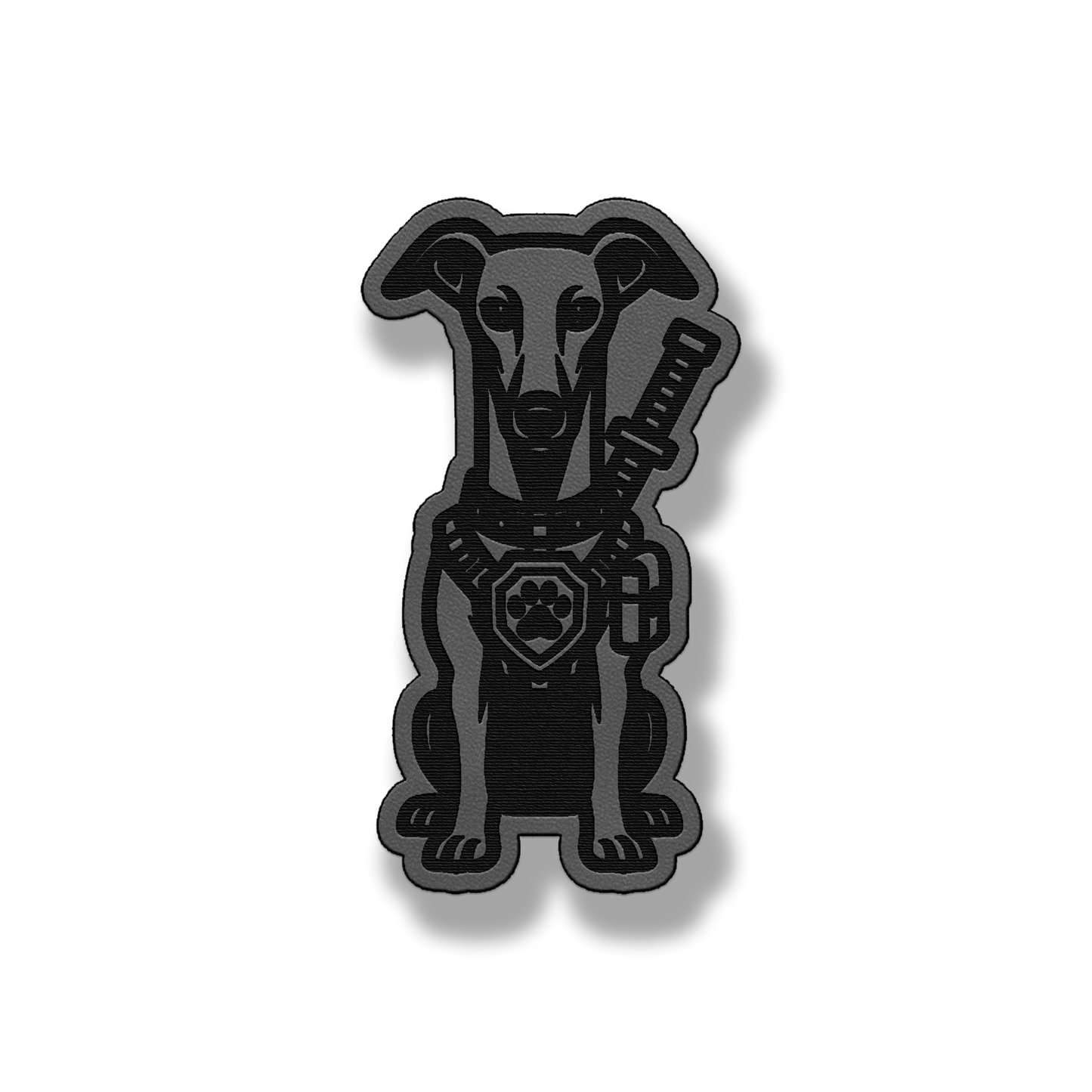Tactical Greyhound Dog Patch – Leatherette Morale Patch