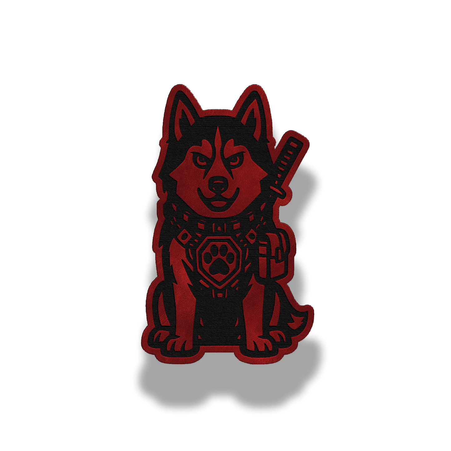 Tactical Husky Dog Patch – Leatherette Morale Patch
