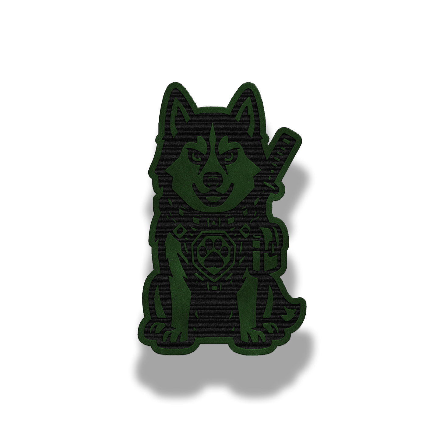 Tactical Husky Dog Patch – Leatherette Morale Patch