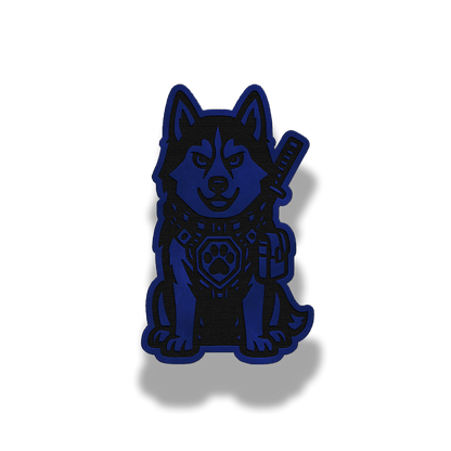 Tactical Husky Dog Patch – Leatherette Morale Patch