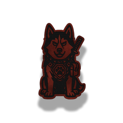 Tactical Husky Dog Patch – Leatherette Morale Patch