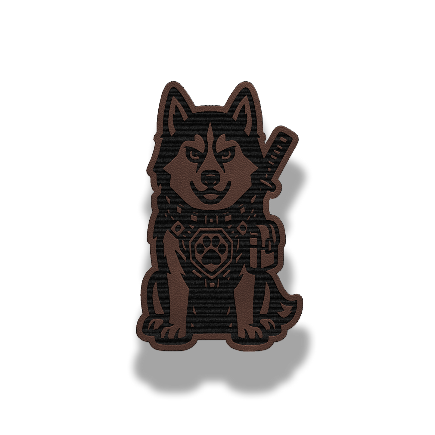 Tactical Husky Dog Patch – Leatherette Morale Patch